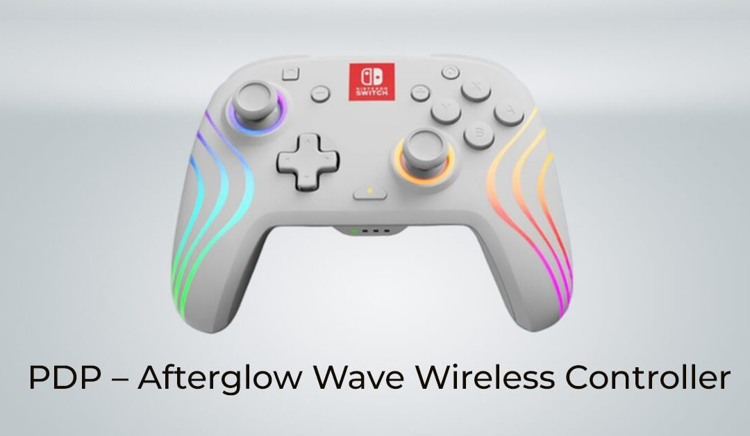 PDP – Afterglow Wave Wireless Controller up to a 40-hours battery life- 2100mAh rechargeable battery