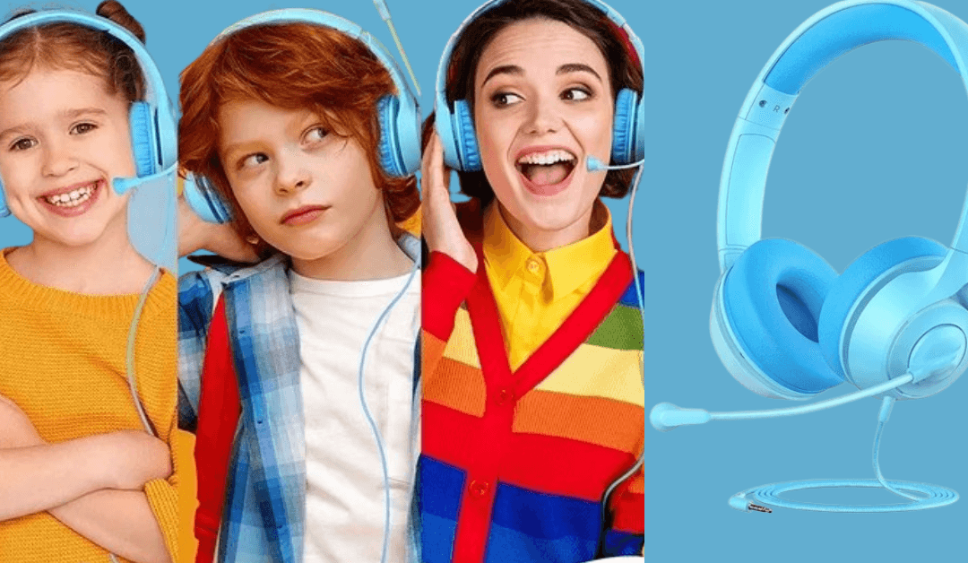 Save $6.01 on Mpow Kids Headphones with Microphone- Kids Online Learning Headset @ Walmart