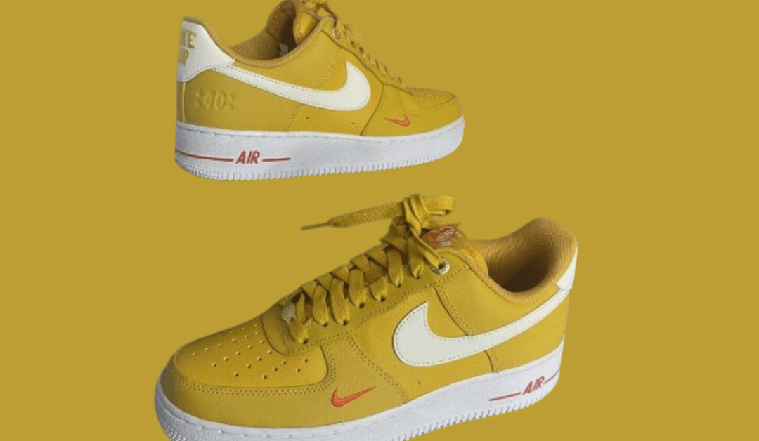 Get 10% off Nike Air Force 1 I Low 07 SE 40th Anniversary Yellow Ochre Sail @ eBay