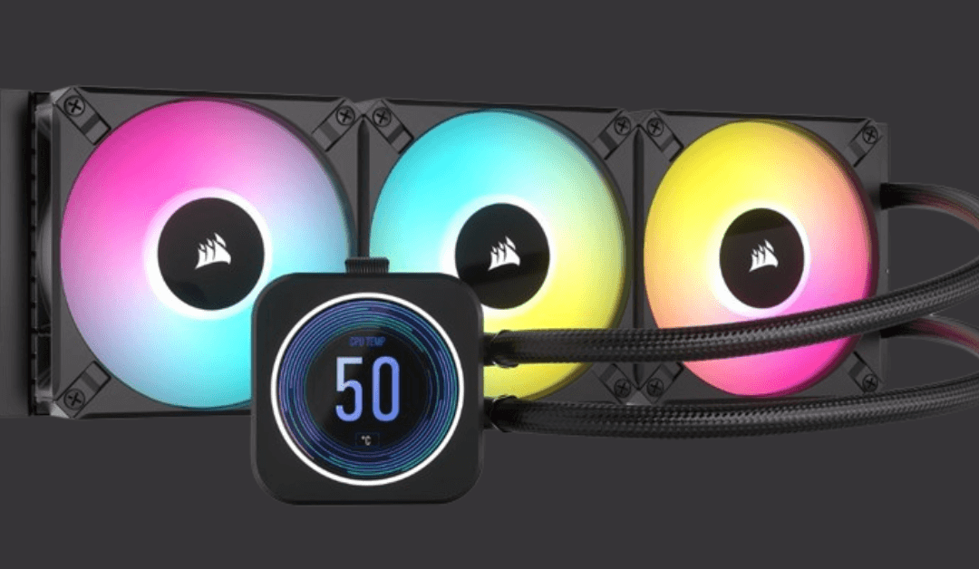 Save $40 on CORSAIR – iCUE H150i ELITE LCD XT 120mm Fans + 360mm Radiator Liquid Cooling @ BestBuy
