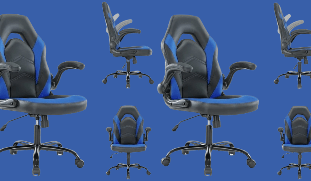 Save  $19.99 on an Ergonomic Office Chair Desk Chair with Flip-up Armrest Gaming Chair @ Walmart