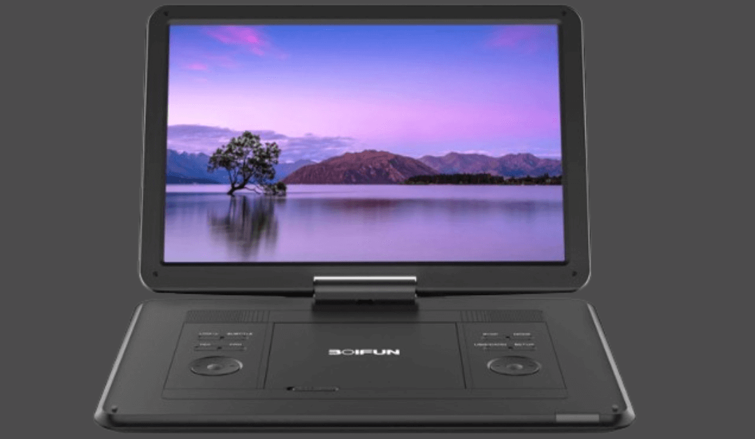 Portable DVD Player with 15.6″ Large HD Screen 6 Hours Rechargeable Battery @ Walmart