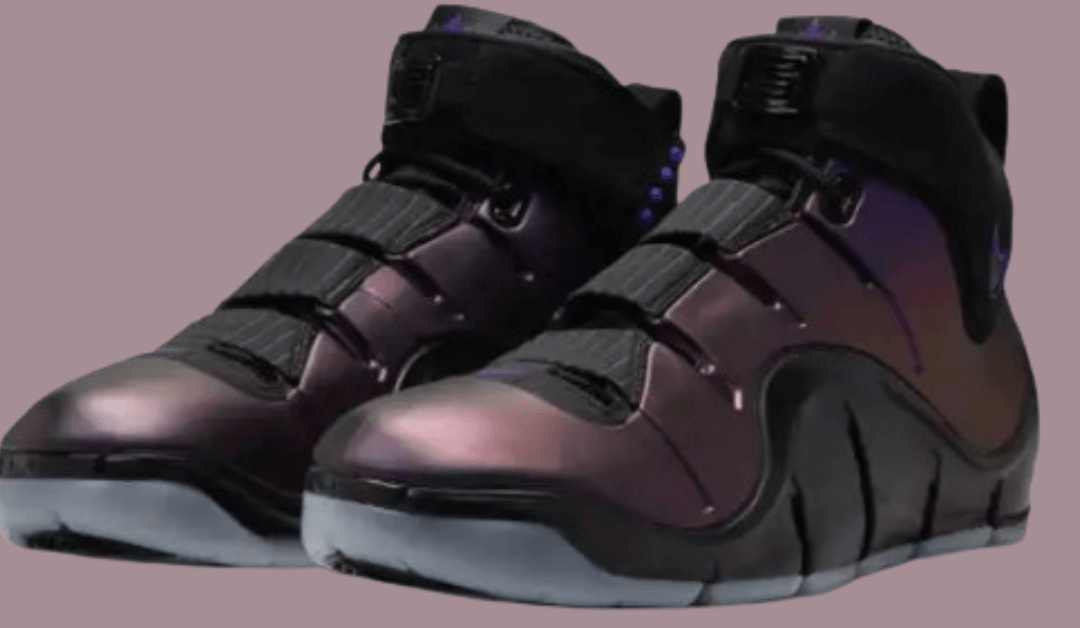 Get Zoom LeBron IV Black and Varsity Purple for $250.00 @ Nike US