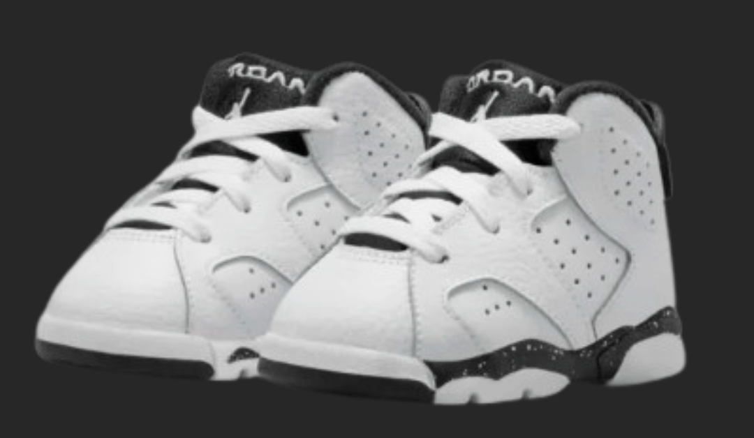 Get Toddler Jordan 6 White and Black for $75.00 @ Nike US