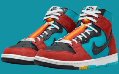 Nike SB Dunk Hi Decon x Di’Orr Greenwood Turquoise Blue and Firewood Orange for $145.00 @ Nike US