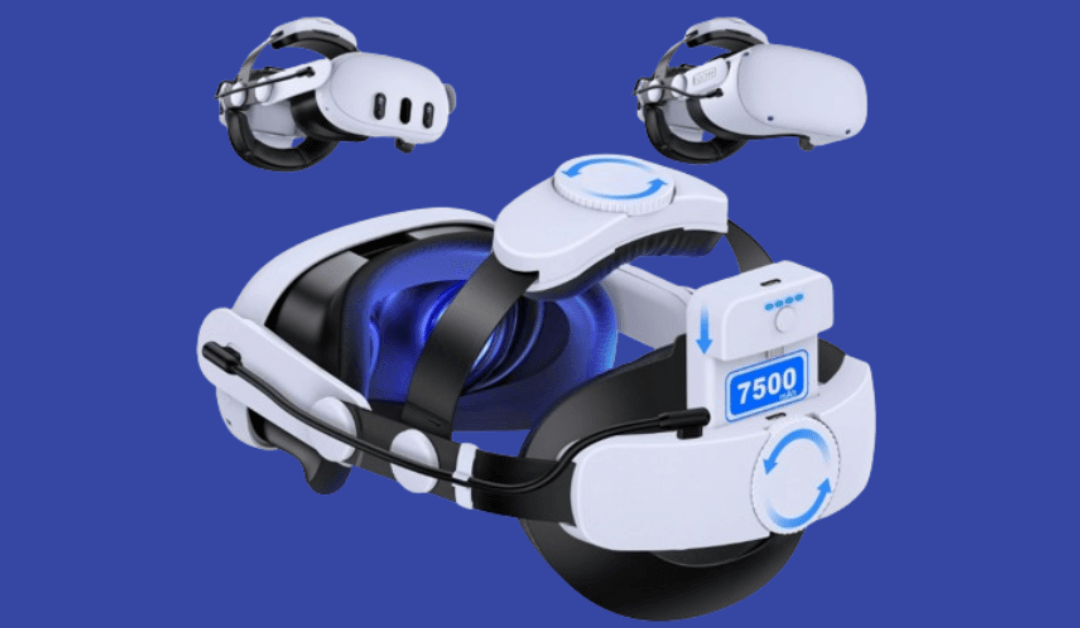 Save $20.00 on Head Strap for Oculus Quest 2 & 3 Accessories with 7500mAh Battery @ Walmart
