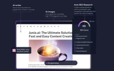 Junia AI Generate high-ranking content that drives more traffic to your site