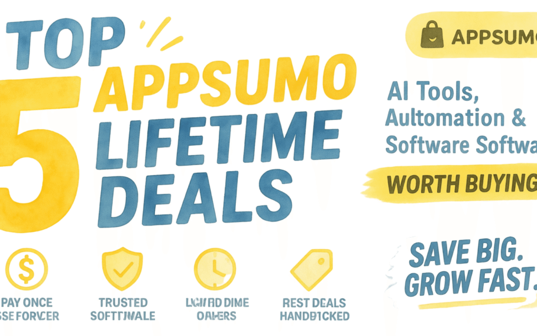Top 5 Best AppSumo Lifetime Deals (July 2026) : AI, Automation & Business Software