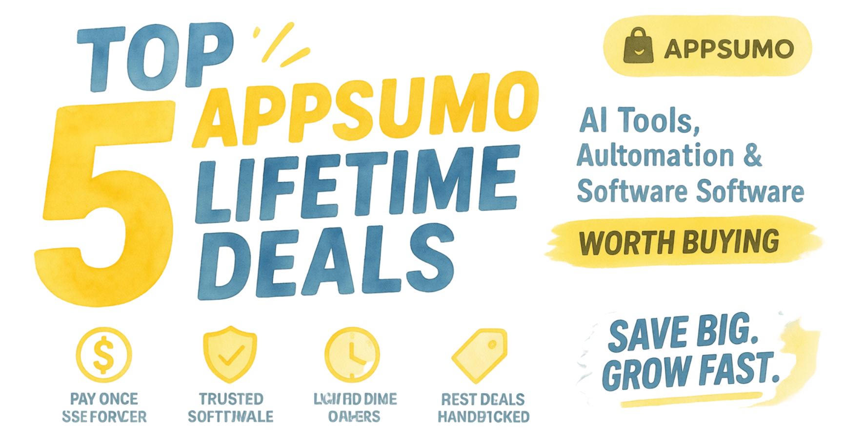 Top 5 Best AppSumo Lifetime Deals (July 2026) : AI, Automation & Business Software